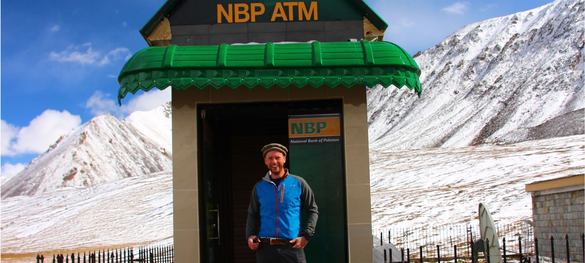 Highest ATM in the World: Pak-China border, Khunjerab Pass